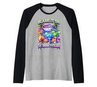 Blame It On The Drink Package Cruise Ship Margarita Raglan Baseball Tee