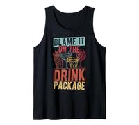 Blame IT ON The Drink Package Funny Cruise 2025 Tank Top