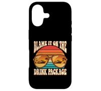 Blame It On The Drink Package Funny Cruise Aviator Retro Case for iPhone 17
