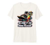 Blame It On The Drink Package Funny Cruise Ship Premium T-Shirt