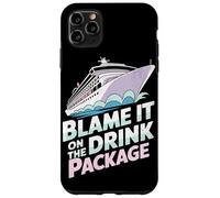 Blame It On The Drink Package Funny Cruise Ship Retro Case for iPhone 11 Pro Max