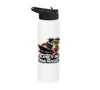 Blame It On The Drink Package Funny Cruise Ship Stainless Steel Insulated Water Bottle
