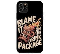 Blame It On The Drink Package Funny Tiki Retro Graphic Case for iPhone 11 Pro Max