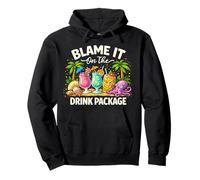 Blame It On The Drink Package Girls Trip Cruising Matching Pullover Hoodie