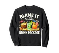 Blame It On The Drink Package Girls Trip Cruising Matching Sweatshirt