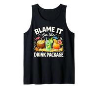 Blame It On The Drink Package Girls Trip Cruising Matching Tank Top