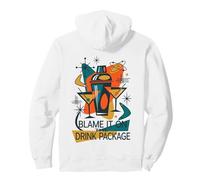 Blame It On The Drink Package Mid-Century Retro Cocktail Pullover Hoodie