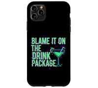 Blame It On The Drink Package Retro Glitch Cruise Case for iPhone 11 Pro Max