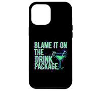 Blame It On The Drink Package Retro Glitch Cruise Case for iPhone 12 Pro Max
