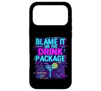 Blame It On The Drink Package Retro Glitch Cruise Case for iPhone 17 Pro Max