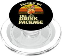 Blame It On The Drink Package Retro Tropical Cocktail PopSockets PopGrip for MagSafe
