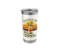 Blame It On The Drink Package Retro Tropical Cocktail Stainless Steel Insulated Tumbler
