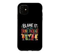 Blame It On The Drink Package Vacation Cocktails Case for iPhone 11