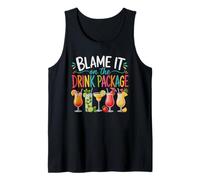 Blame It On The Drink Package Vacation Cocktails Tank Top