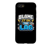 Blame It on the Lag Funny Gaming Controller Gamer Pixel Art Case for iPhone SE (2020) / 7/8