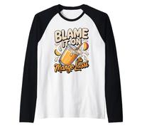 Blame It on the Mango Lassi Indian Food Foodie Raglan Baseball Tee