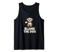 Blame The Dog Fart Humor Joke Tank Top