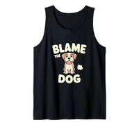 Blame The Dog Fart Humor Joke Tank Top