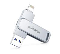 BLANBOK+ MFI Certified memory stick 256G flash drive for iPhone usb stick usb memory sticks photo stick for iPhone/iPad/Android/PC