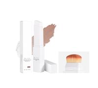Blanc Cover Cream Stick - 2-in-1 Color Changing Foundation Stick with Full Coverage, Lightweight Formula for Flawless Skin, Includes Brush Head, Suitable for All Skin Types