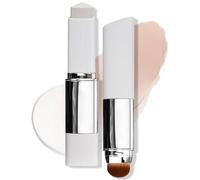 Blanc Cover Cream Stick V White Foundation Stick, Korean Colour Changing Foundation Stick, Medium To Full Coverage Dewy Finish Base Makeup - Dual-Ended With Detachable Brush, Korean Makeup