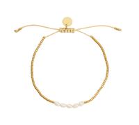 Blanca Bracelet Glass KXD0988 - Woman - Pearls Gold Adjustable