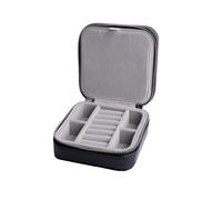 Blanca Jewellery Box Black 0000340 - Unisex - Faux Leather Black 10,5 x 10,5 x 5,8