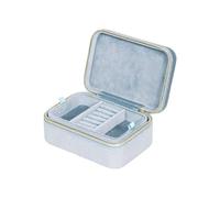 Blanca Jewellery Box Blue KXD0705 - Woman - Velour Blue 15 X 10 X 6.7