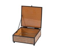 Blanca Jewellery Box Brown BL1126 - Unisex - Glass Brown 11,5 x 11 x 5 cm