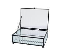Blanca Jewellery Box Transparent BL1122 - Unisex - Glass Transparent 18 x 13 x 6cm