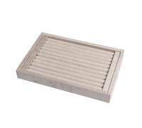 Blanca Jewellery Tray Beige 0000328 - Woman - Velour Beige 29,5 x 19 x 3,5