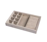 Blanca Jewellery Tray Beige 0000330 - Woman - Velour Beige 29,5 x 19 x 3,5