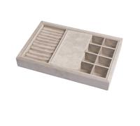 Blanca Jewellery Tray Beige 0000336 - Woman - Velour Beige 29,5 x 19 x 3,5