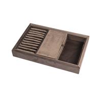 Blanca Jewellery Tray Brown 0000333 - Woman - Velour Brown 29,5 x 19 x 3,5