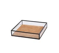 Blanca Jewellery Tray Transparent BL1125 - Unisex - Glass Transparent 18 x 18 x 3,7 cm