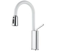 Blanca Kitchen Faucet with Pull Down Sprayer 3 Function Brass HYJAUSXB Mixer Tap 360° Swivel Single Handle