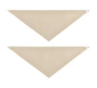 Blanched Almond Solid Color Pure Plain Seasonal Dog Bandanas Unique Shape Adjustable Fit Scarf Handkerchief Cute Pet Accessories for Dogs Cats