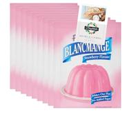 Blancmange Mix Bundle with Pearce Duffs Blancmange Strawberry Flavour 35g 9 Pack + Brightdale Kitchen Booklet