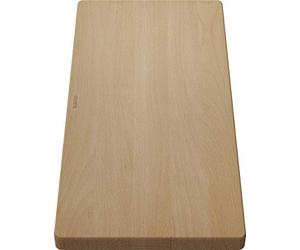 BLANCO 218313 Wooden Chopping Board in Solid Beech, Matching Sink, Accessories for the Kitchen Sink, Beech Wood, 546 x 266 x 34 mm