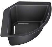 BLANCO 235866 Corner Bowl for Food and Crockery, 1 Piece, Black, 215 x 215 mm