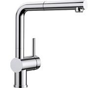 BLANCO 512200 Linus-S, Kitchen Mixer Tap, With Pull-out Spout, Low Pressure, Chrome
