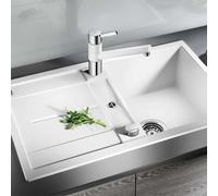 Blanco 513028 Metra 45S Silgranit White Reversible Inset 1 Bowl Sink NEW
