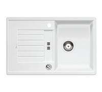 BLANCO 514718 ZIA 45 S Kitchen Sink, White, 45 cm Unterschrank
