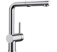 BLANCO 518406 Linus-S Vario Kitchen Mixer Tap, Adjustable Hose Spray, Chrome, High Pressure