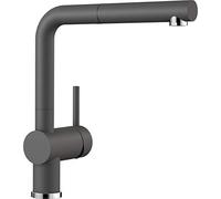 BLANCO 518813 LINUS-S Kitchen Mixer Tap in Silgranit Look with Pull-out Spout, High Pressure, Grey