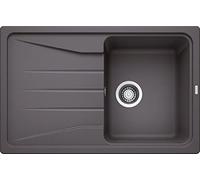 BLANCO 519663 Sona 45 S Kitchen Sink, Silgranit Puradur, Rock Grey, Reversible, 1 Piece