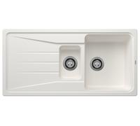 Blanco 519855 Sona 6S Silgranit White 1.5 Bowl Reversible Inset Kitchen Sink NEW