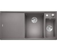 Blanco 523474 Axia III 6S 1.5 Bowl With Drainer InFino Alumetalic Grey NEW