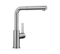 Blanco Pull Out Kitchen Tap LANORA-S Low pressure Brushed Stainless Steel