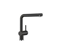 Blanco 526148 Linus-S Kitchen Sink tap Made of Granite Pull-Out spout Linus-S-black-526148, Silgranite Black, Hochdruck